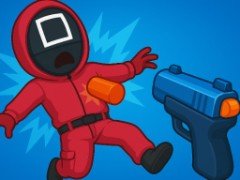 Tintenfischspiel: Schießspielplatz - crazygames