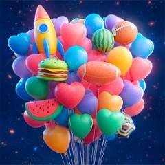Merge 3D - 3 Ballons verbinden - crazygames
