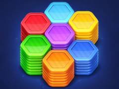 Hexa Color Stack Spiel - crazygames