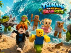 Tsunami für die Flucht von Brainrots - crazygames