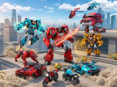 Fliegende Roboter verwandeln Autospiele - crazygames