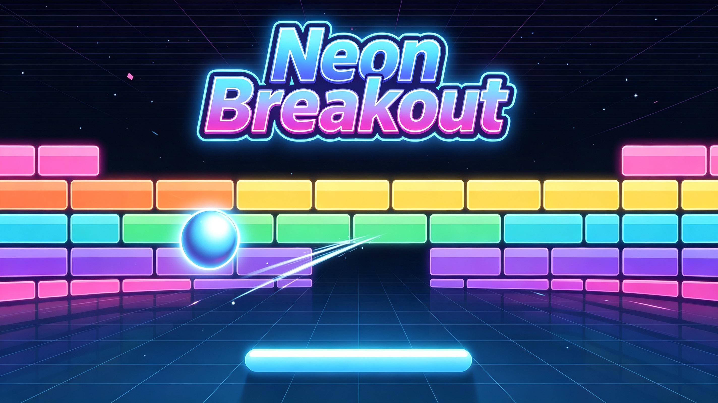 Neon Breakout - crazygames